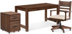 Avondale Home Office Furniture, 3-Pc. Set (Desk, File Cabinet & Desk Chair)