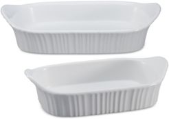 French White 2-Pc. Bakeware Set