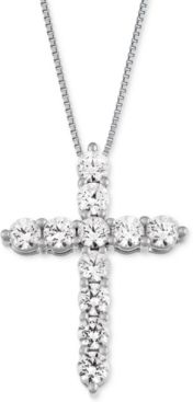 Cross Pendant Necklace (1 ct. t.w.) in 14k Gold or White Gold