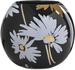 Brushstrokes Daisy 7" Porcelain Oval Vase