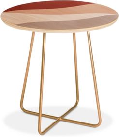 Kelly Haines Desert Waves Round Side Table