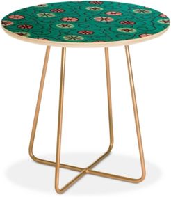 Holli Zollinger Suzani Turquoise Round Side Table