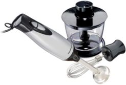 2-Speed Hand Blender with Whisk and Chopping Bowl