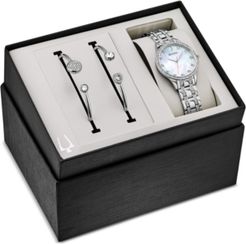 Stainless Steel Bracelet Watch 32mm Gift Set