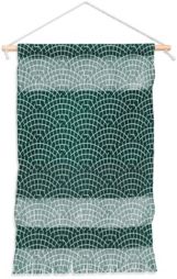 Holli Zollinger Mosaic Scallop Marine Wall Hanging Portrait, 22"x32"