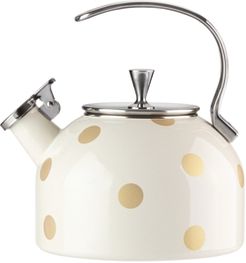 new york Deco Dot Gold Tea Kettle