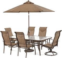 Oasis Outdoor Aluminum 7-Pc. Dining Set (84" x 42" Dining Table, 4 Dining Chairs and 2 Swivel Rockers), Created for Macy's