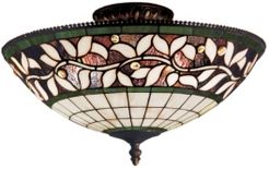 English Ivy 3-Light Semi-Flush in Tiffany Bronze