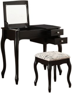 Evie Vanity Set with Bench and Mirror