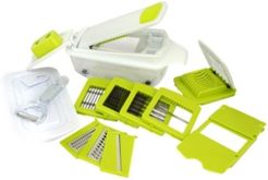 8-in-1 Multi-Use Slicer Dicer and Chopper with Interchangeable Blades, Vegetable and Fruit Peeler and Soft Slicer