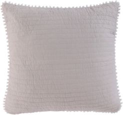 Home Taupe Ruched Euro Sham - Unfilled