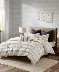 Rhea Full/Queen 3-Piece Cotton Jacquard Comforter Mini Set Bedding