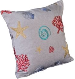 Coral Reef Aqua 16" Designer Throw Pillow