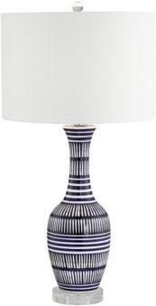 Ceramic Lamp with Crystal Base Table Lamp