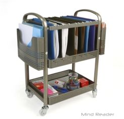 Heavy Duty Metal Mobile File Cart