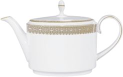 Dinnerware, Lace Gold Teapot