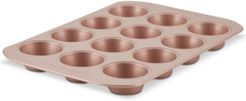 Nonstick Bakeware 12-Cup Muffin Pan, Rose Gold