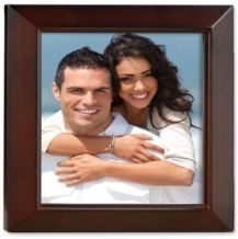 Walnut Wood Picture Frame - Estero Collection - 5" x 5"