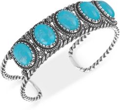 Turquoise Cuff Bracelet (25-3/8 ct. t.w.) in Sterling Silver