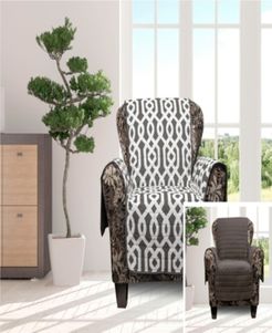 Ashmont 69" x 75" Home Reversible Water-resistant Chair Cover