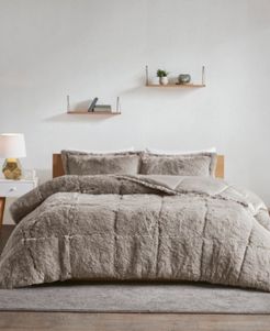 Malea Twin/Twin Xl 2-Pc. Shaggy Faux Fur Comforter Set Bedding