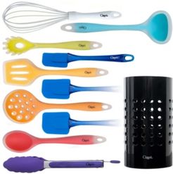 11-Piece All-in-One Multicolor Silicone Utensil Set