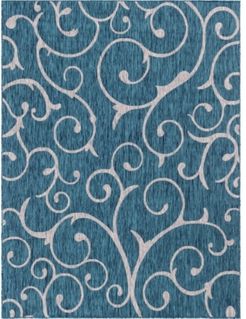 Pashio Pas7 Teal 9' x 12' Area Rug