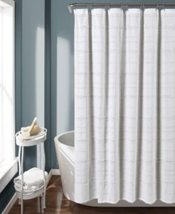 Stripe Clip Jacquard 72" x 72" Shower Curtain Bedding