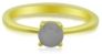 Round Moonstone (1 ct. t.w.) Stack Ring Set in Gold Plated Sterling Silver