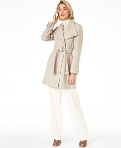 Asymmetrical Belted Wrap Coat, Created for Macy's