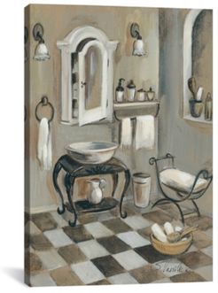 French Bath Iv by Silvia Vassileva Gallery-Wrapped Canvas Print - 18" x 12" x 0.75"