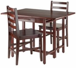 Taylor 3-Piece Set Drop Leaf Table with Ladder Back Chair