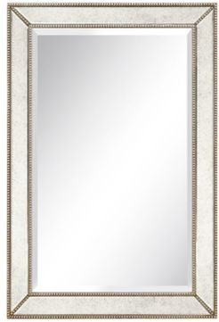 Solid Wood Frame Covered with Beveled Antique Mirror Panels - 24" x 36"