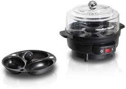 Egg Cooker with Built-In Timer and Poaching Tray