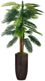 72.25" Real Touch Palm Tree in Resin Planter