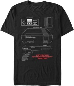 Nes Console Accessories Short Sleeve T-Shirt