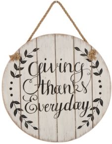 Wooden Thanksgiving Wall Sign