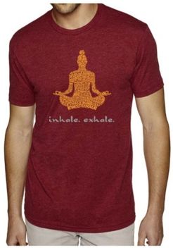 Premium Word Art T-Shirt - Inhale Exhale