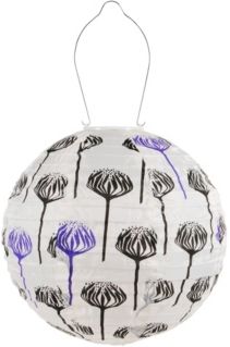 Home & Garden Soji Printed Artichoke Round Solar Lantern