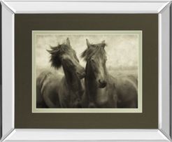 Horses Don't Whisper by Lars Van De Goor Mirror Framed Photo Print Wall Art - 34" x 40"