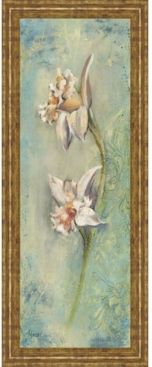 Floral Xil by Lee Hazel Framed Print Wall Art - 18" x 42"