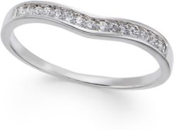 Diamond Contour Band (1/3 ct. t.w.) in 14k White Gold