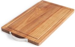 Wood Cutting Board with Stainless Steel Handle, Created for Macy's