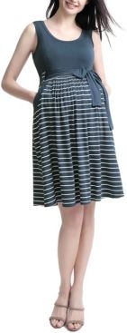 Samantha Striped Maternity Dress