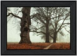 Misty Trees By Martin Podt, Printed Wall Art, Ready to hang, Black Frame, 21" x 15"