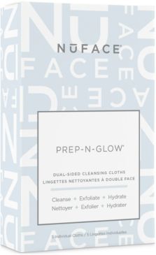 5-Pk. Cleanse, Exfoliate, Hydrate Prep-n-Glow Cloths