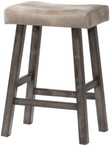 Saddle Non-Swivel Backless Counter Height Stool