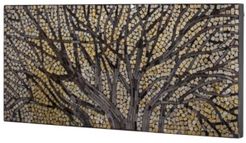 American Art Decor Tree Branches Crushed Glass Mosaic Wall Art
