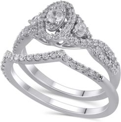 Certified Diamond (3/4 ct. t.w.) Bridal Set in 14K White Gold