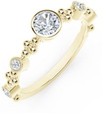 Tribute Collection Diamond (3/8 ct. t.w.) Ring in in 18k Yellow, White and Rose Gold Ring.